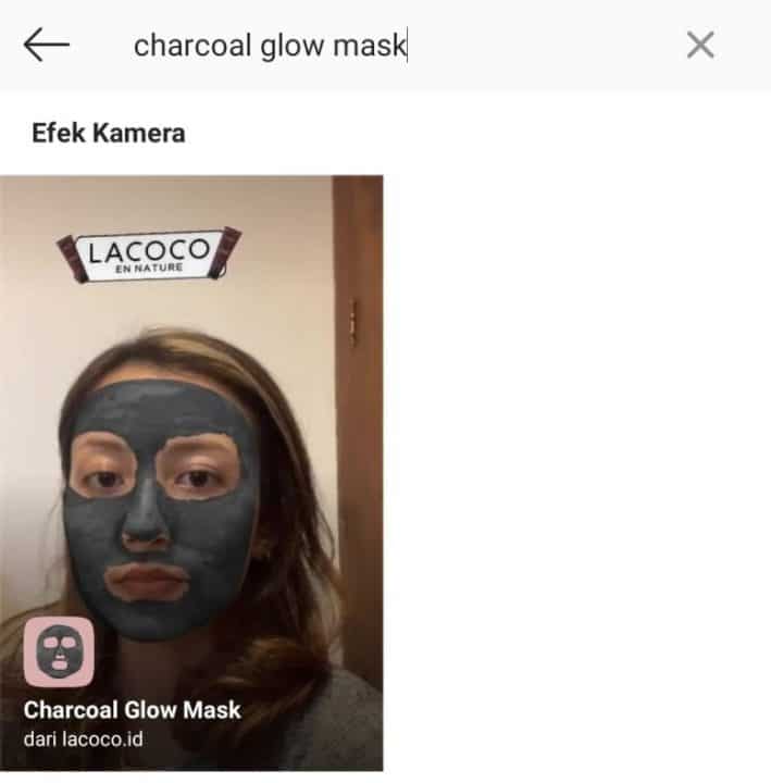 Filter IG Masker Hitam