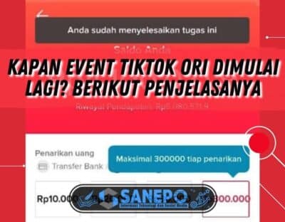 Kapan Event TikTok Ori Dimulai Lagi? Berikut Penjelasanya