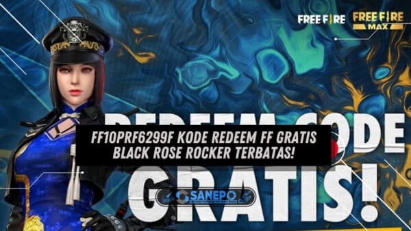FF10PRF6299F Kode Redeem FF Gratis Black Rose Rocker Terbatas!