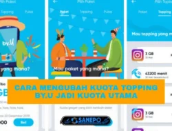 Cara Ubah Kuota By U Topping Jadi Kuota By.U Utama Hanya 8 Langkah Mudah