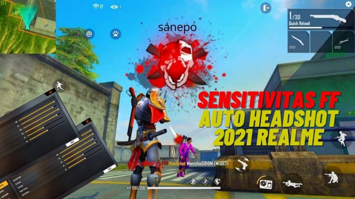 Sensitivitas FF Auto Headshot 2021 Realme Setelah Update