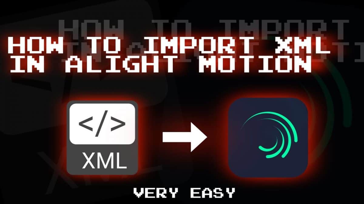 cara menggunakan preset alight motion xml