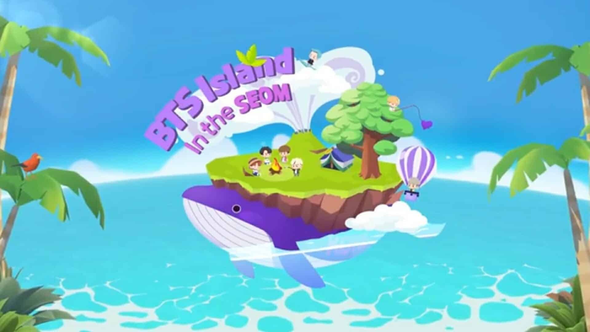 BTS island in the seom game