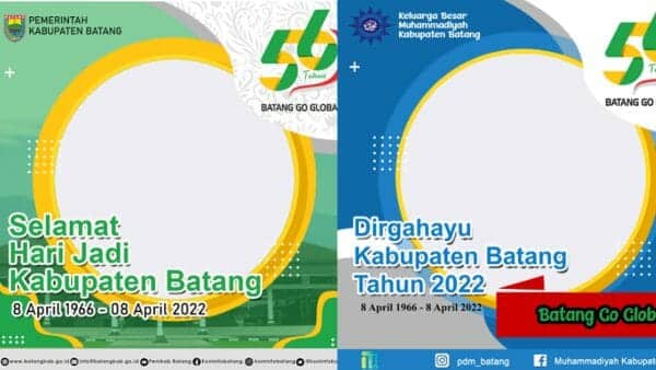 Link Twibbon HUT Kabupaten Batang ke-56, Terbaru untuk Foto Profil WA dan FB