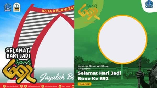 Link Twibbon Hari Jadi Bone ke-692, Bisa Dibagikan di WA dan FB Gratis