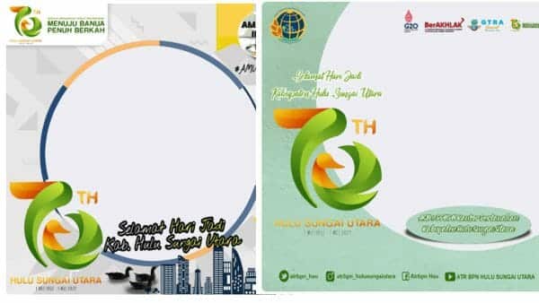 Link Twibbon HUT Kabupaten Hulu Sungai Utara Terbaru 2022, Desain Menarik
