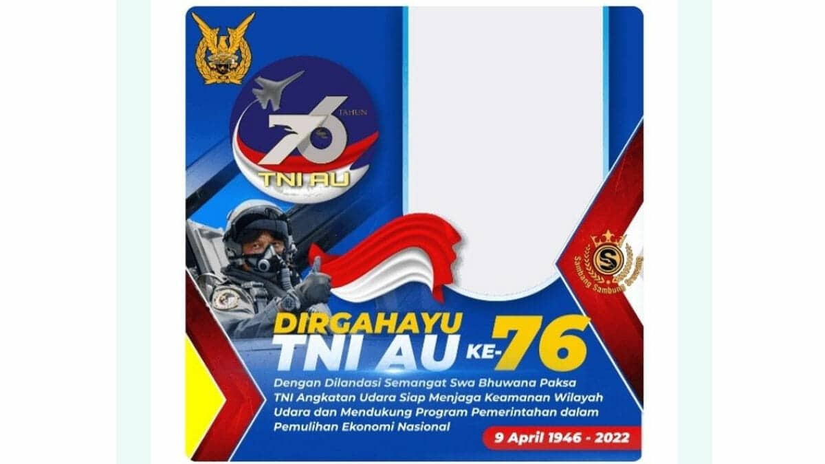 link twibbon HUT TNI AU