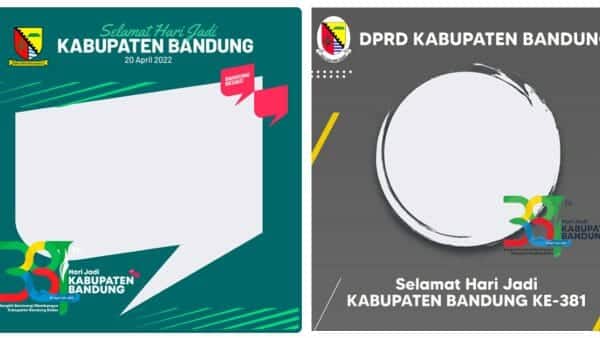 Link Twibbon HUT Kabupaten Bandung ke-381, Terbaru April 2022 Desain Ciamik