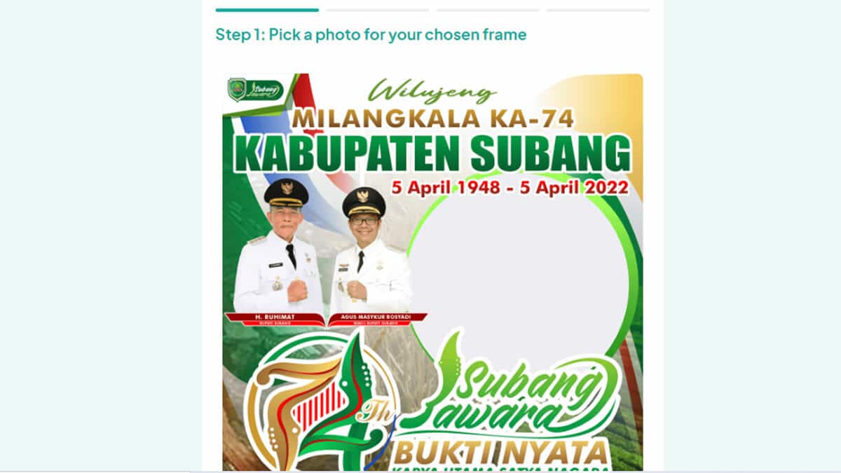 link twibbon HUT Kabupaten Subang