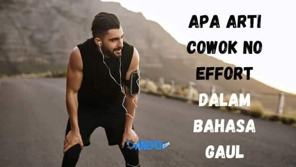 Apa Arti Cowok No Effort dalam Bahasa Gaul? Begini Penjelasannya!