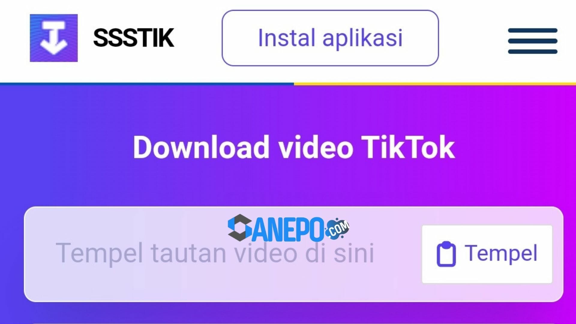 Ssstiktok io download video tiktok tanpa watermark
