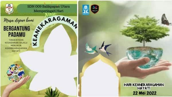 Kumpulan Twibbon Hari Keanekaragaman Hayati Sedunia 2022, Terbaru di 22 Mei untuk Foto Profil Medsos
