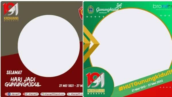 Link Twibbon HUT Kabupaten Gunungkidul ke-191, Terbaru 2022 Gratis
