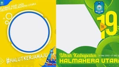 Link Twibbon HUT Kabupaten Halmahera Utara ke-19, Terbaru 2022 untuk Foto Profil IG, FB, TikTok
