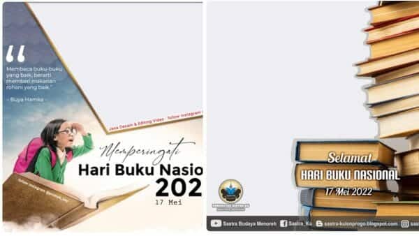 Link Twibbon Hari Buku Nasional, Terbaru 2022 Gratis untuk Share Medsos