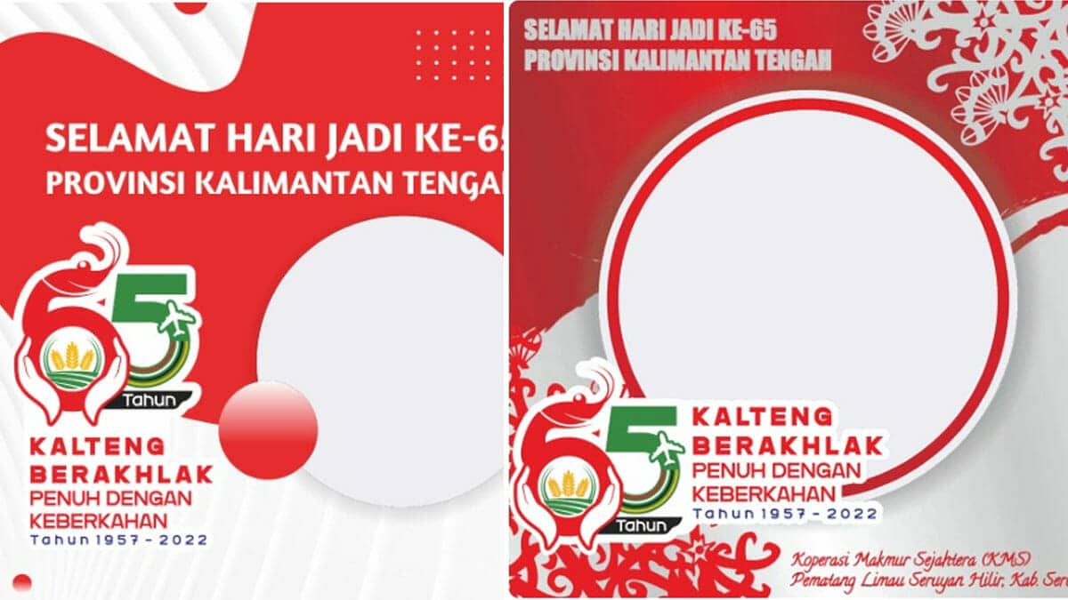 link twibbon HUT Kalimantan Tengah ke-65