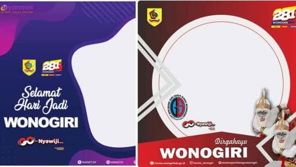 Kumpulan Twibbon Hari Jadi Kabupaten Wonogiri ke-281, Terbaru dan Gratis Mei 2022