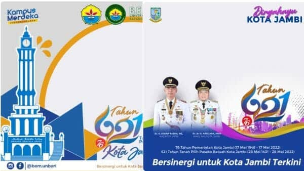 Link Twibbon HUT Kota Jambi ke-621, Terbaru 2022 untuk Foto Profil FB, IG, TikTok
