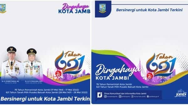 Kumpulan Twibbon Hari Jadi Kota Jambi ke-621, Terbaru 2022 dan Gratis