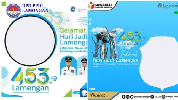 Kumpulan Twibbon Hari Jadi Kabupaten Lamongan 2022, Terbaru untuk Foto Profil IG dan TikTok
