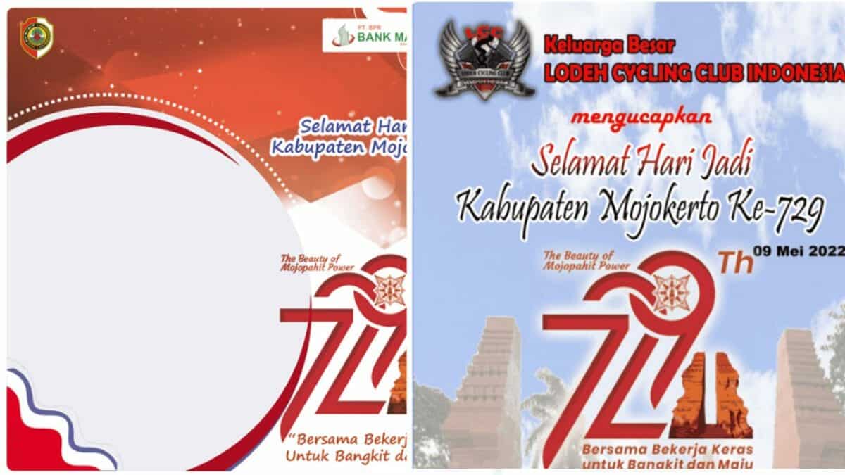 Link Twibbon HUT Kabupaten Mojokerto ke-729, Terbaru 2022 untuk IG dan WA