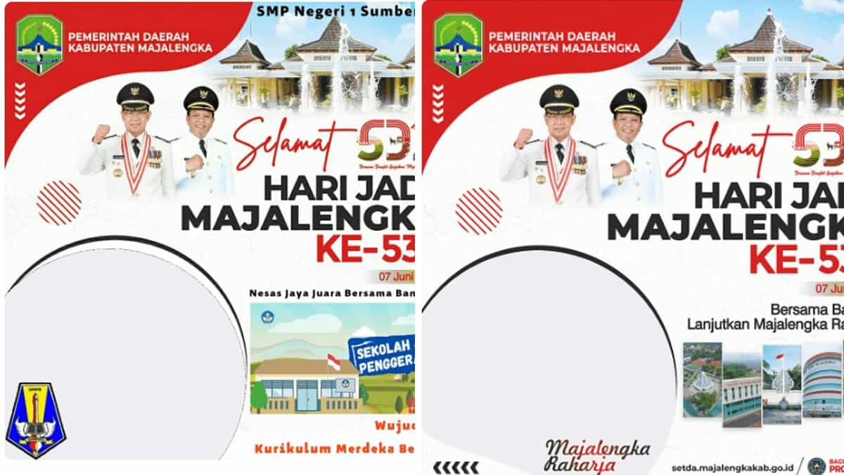 Link Twibbon HUT Kabupaten Majalengka ke-532, Terbaru 7 Juni 2022 2022