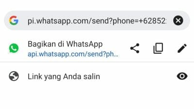 cara chat WhatsApp tanpa save nomor