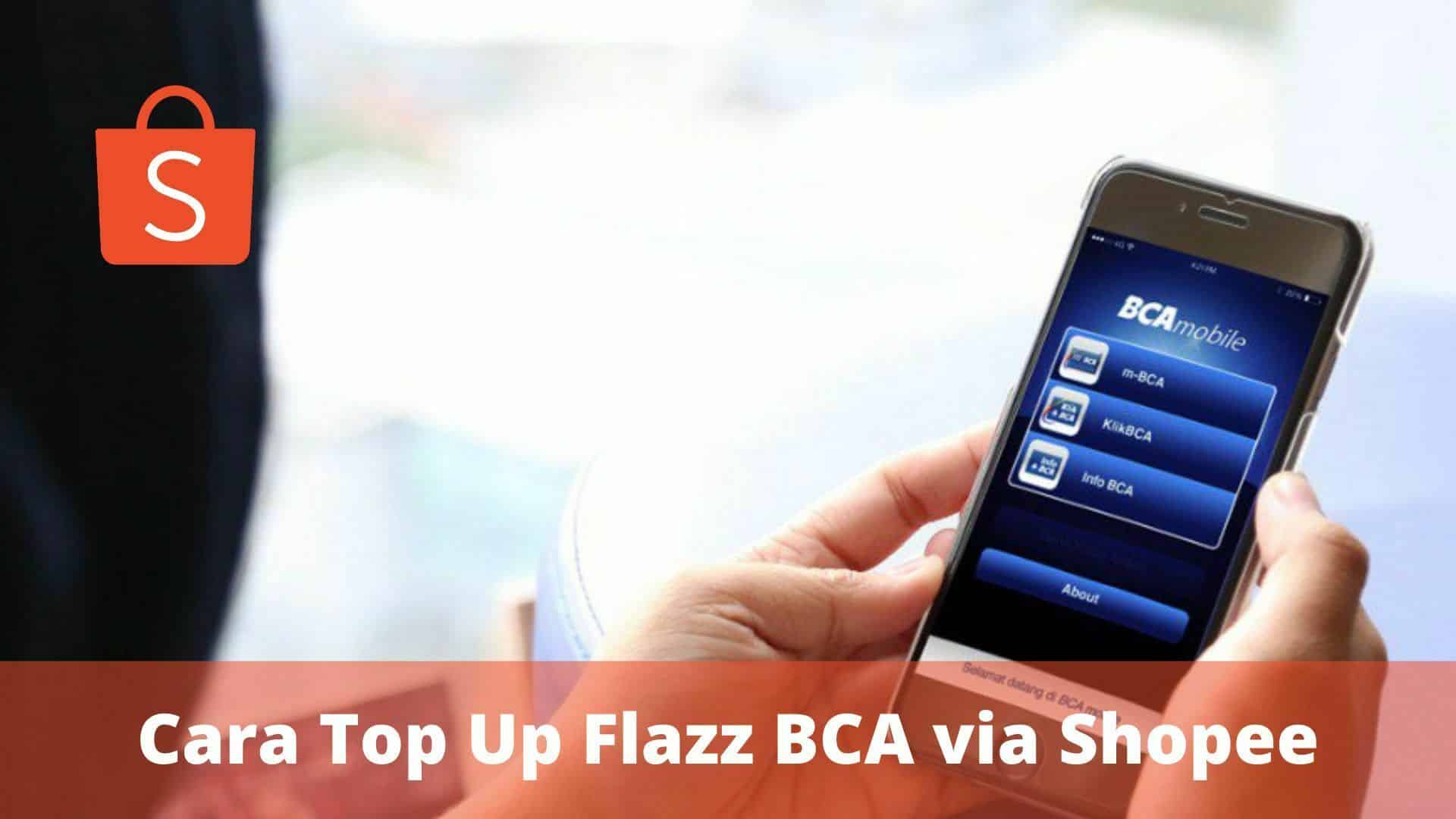 cara top up Flazz BCA via Shopee