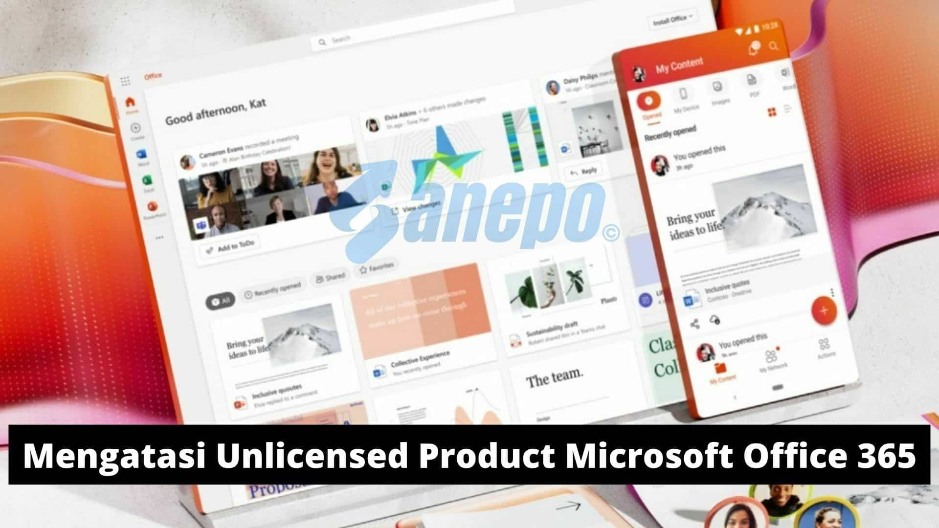 cara mengatasi unlicensed product Microsoft Office 365 Windows 10