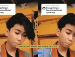 Stiker Kamu Nanya WA Dilan KW Viral, Begini Cara Mendapatkannya