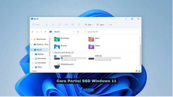 Cara Partisi SSD Windows 11