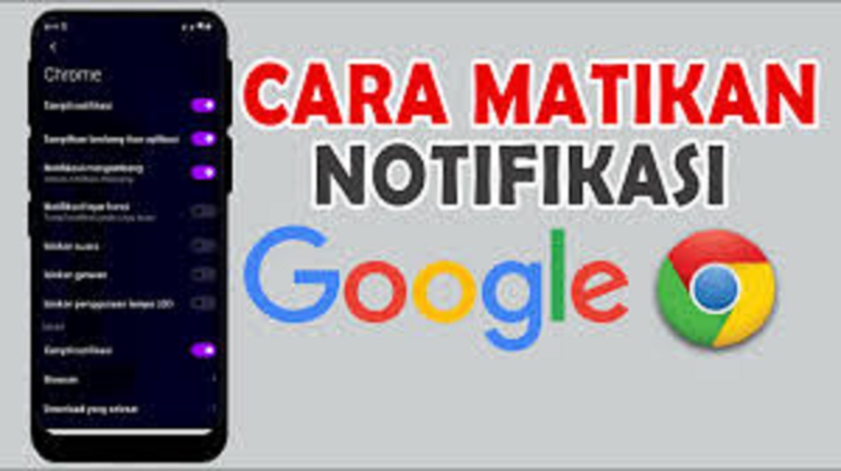 Cara matikan notifikasi Google Chrome.