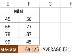 Rumus Average di Excel Untuk Mencari Nilai Rata-Rata, Berikut Cara Menggunakannya!