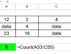 Rumus COUNT di Spreadsheet, Menghitung Jumlah Sel yang Berisi Angka Secara Cepat Tepat dan Otomatis