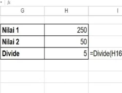 Cara Menggunakan Rumus DIVIDE di Spreadsheet