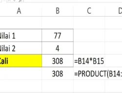 Rumus Perkalian di Excel, Begini Cara Menggunakannya!