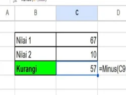 Cara Menggunakan Rumus Pengurangan di Spreadsheet, Begini Caranya!