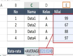 Penjelasan Range Cell Excel, Gabungan Dari Beberapa Cell Yang Digunakan Dalam Rumus dan Project