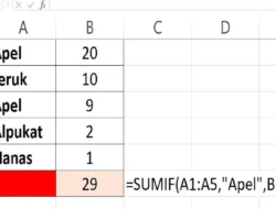 Cara Menggunakan Rumus SUMIF di Excel, Menjumlahkan Nilai Sesuai Kriteria Tertentu