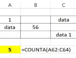 Cara Menggunakan Rumus COUNTA di Excel untuk Menghitung Jumlah Sel yang Tidak Kosong