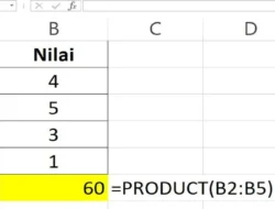 Rumus Product di Excel, Berikut Contoh dan Cara Menggunakannya Untuk Perkalian