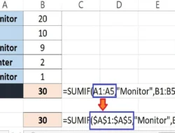 Cara Mengunci Rumus di Excel Selain F4, Berikut Merupakan Contoh dan Cara Menggunakannya!