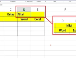 Cara Merge Cell di Excel, Menggabungkan Beberapa Sel Menjadi 1