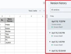 Cara Melihat History Spreadsheet, Semua Riwayat Perubahan File Bisa Dilihat dan Dikembalikan