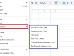 Cara Download Spreadsheet di Laptop