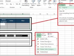 Cara Hapus Tabel Excel, Berikut Merupakan Contoh dan Tutorialnya