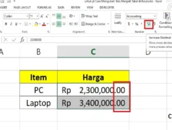Cara Membuat 2 Angka dibelakang Koma pada Excel, Berikut Contoh dan Tutorialnya!