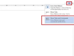 Cara Menampilkan Toolbar di Word, Semuanya Tabs dan Commands Bisa Dimunculkan