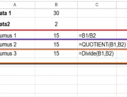 3 Cara Menghitung Pembagian di Spreadsheet, Berikut Contoh dan Tutorialnya