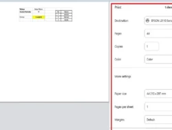 Cara Set Print Area di Spreadsheet / Google Sheet
